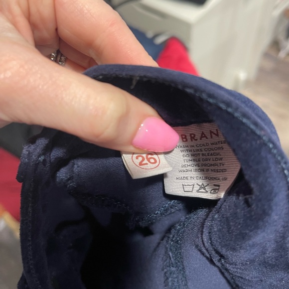 Navy blue velvet j brand 26 - Picture 2 of 4